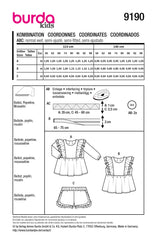 Schnittmuster burda kids - Kombination 9190