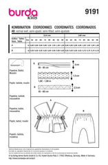 Schnittmuster burda kids - Kombination 9191