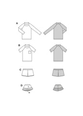 Schnittmuster burda kids - Beachwear 9192