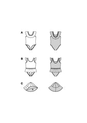 Schnittmuster burda kids - Beachwear 9193