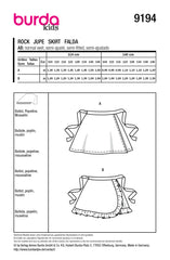 Schnittmuster burda kids - Rock 9194