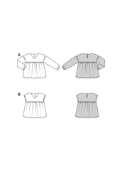 Schnittmuster burda kids - Bluse 9195