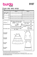 Schnittmuster burda kids - Kleid 9197