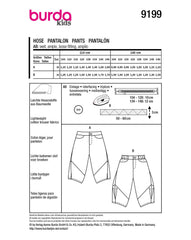 Schnittmuster burda kids - Hose 9199