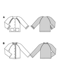 Schnittmuster burda kids - Jacke 9203