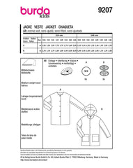 Schnittmuster burda kids - Jacke