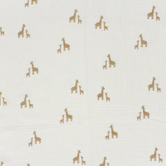 Double Gauze Musselin Tiermotive