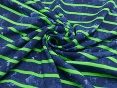 Baumwolljersey Neon Streifen