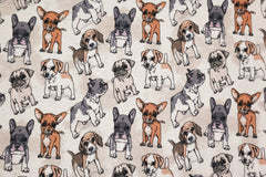 Reststück:1,40 m Alpenfleece Digital Dogs