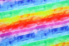 Sweatshirtstoff Digital Rainbow Batik