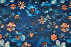 Alpenfleece Digital Jeans Blüten