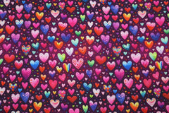 Alpenfleece Digital Bunte Herzen