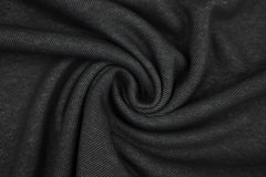Alpenfleece Denim Look - schwarz