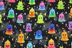 Alpenfleece Digital Flubber Ghost - schwarz