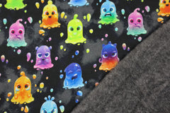 Alpenfleece Digital Flubber Ghost - schwarz