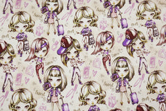 Alpenfleece Digital Girls Travel & Dance - natur