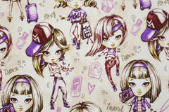 Alpenfleece Digital Girls Travel & Dance - natur