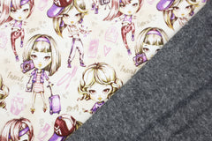 Alpenfleece Digital Girls Travel & Dance - natur