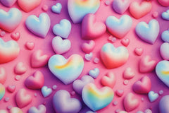 Alpenfleece Digital Herzen 3D Optik