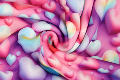 Alpenfleece Digital Herzen 3D Optik