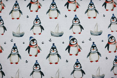 Alpenfleece Digital Maritime Pinguine