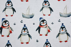 Alpenfleece Digital Maritime Pinguine