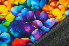 Alpenfleece Digital Rainbow Flowers