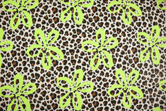 French Terry Neon Flower Leoprint by Qjutie