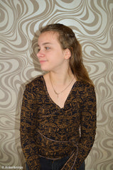 Viskosejersey Tigerelle by Cherry Picking - 299 schwarz