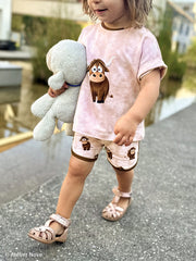 French Terry Holy Cow by mrs. Mint Design - 172 apricot