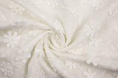 Baumwoll Blumenstickerei Fiona