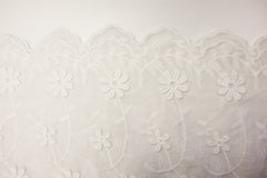 Baumwoll Blumenstickerei Fiona