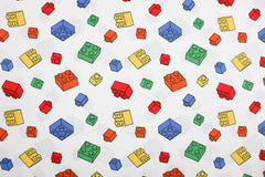 Baumwollstoff Bunte Bausteine