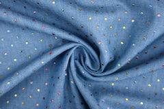 Baumwollstoff Denim Drops