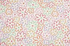 Baumwollstoff Bunte Blüten