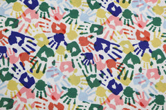 Baumwollstoff Bunte Hände