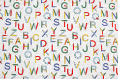 Baumwollstoff Buntes ABC