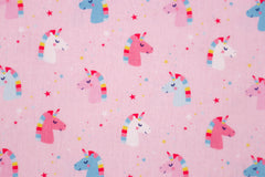 Baumwollstoff Einhörner