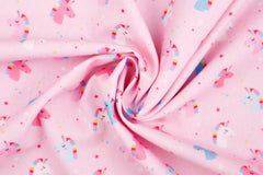 Baumwollstoff Einhörner