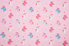 Baumwollstoff Einhörner