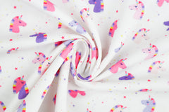 Baumwollstoff Einhörner