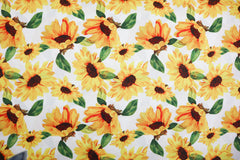 Baumwollstoff Sonnenblumen