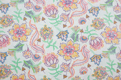 Baumwollstoff Blütenranken