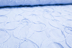 Baumwoll Mix Mini Stripe Babyblue Flower