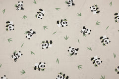 Baumwollstoff Pandas