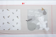 Panel Baumwollstoff Knisterbuch by Qjutie