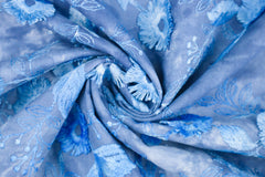 Baumwoll Blumenstickerei Tie Dye Poppy