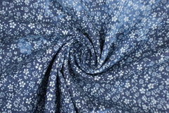 Baumwollstoff Chambray Tie Dye