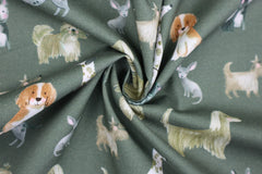 Baumwoll Popeline Digital Bester Freund