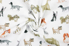 Baumwoll Popeline Digital Bester Freund